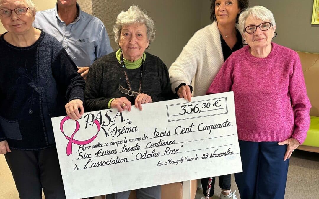 Remise de chèque à l’association Octobre Rose